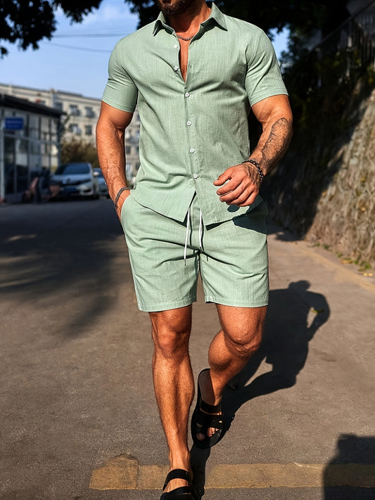 Yankees Cotton short tracksuit (Green)