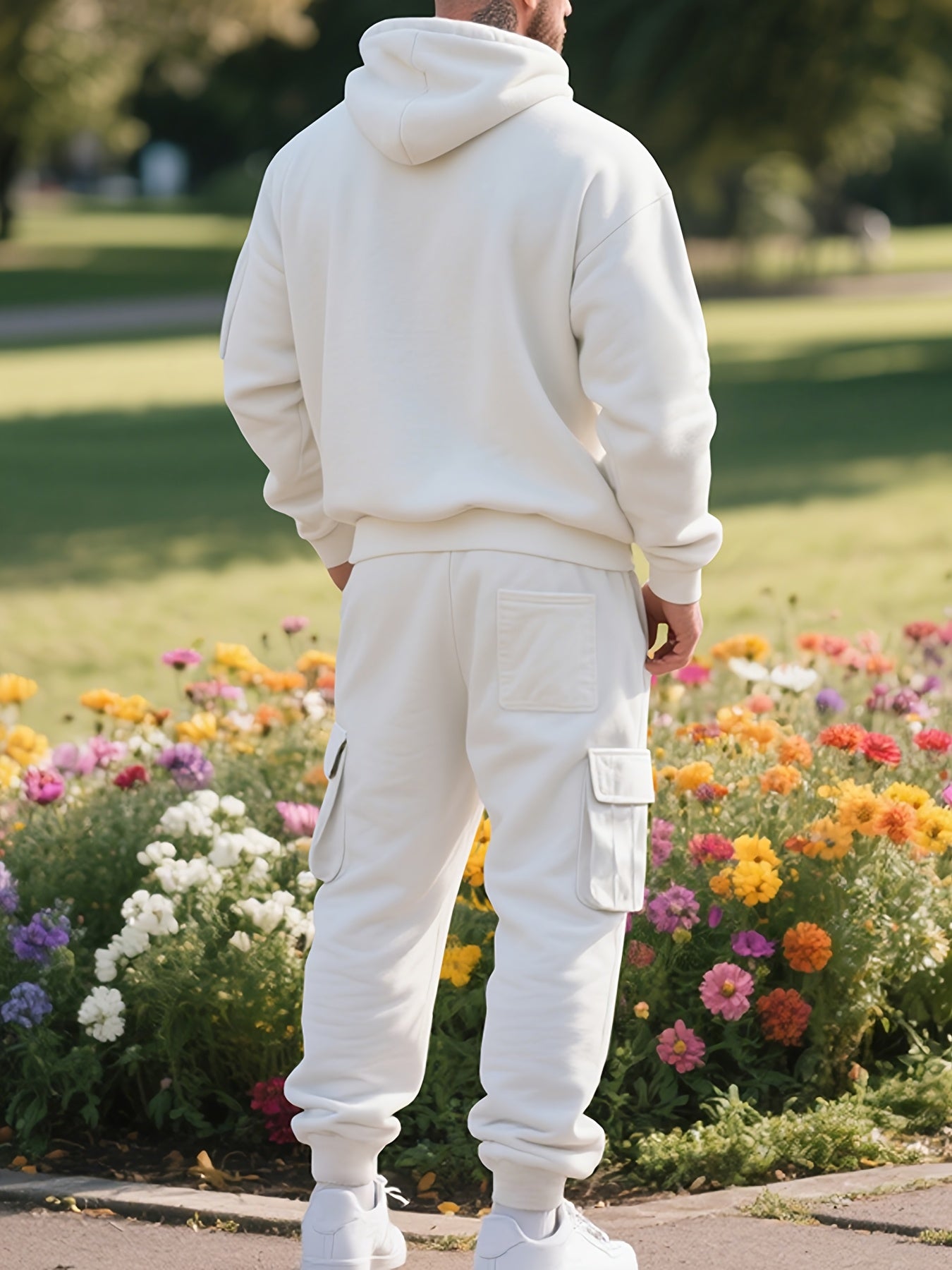 Zipper tracksuit for winter (white)