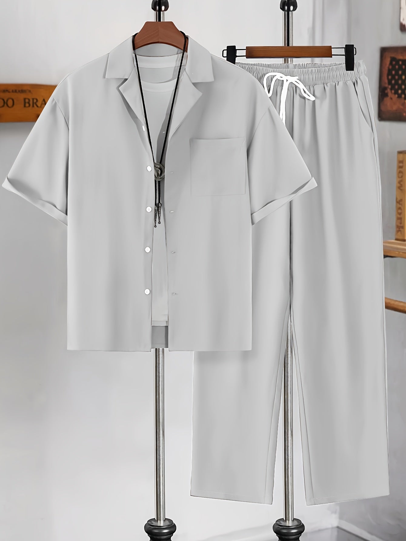 Decent Cuban Collar Tracksuit (Grey)