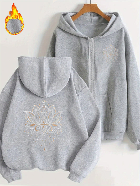 Lotus flowers hoodies (Grey)