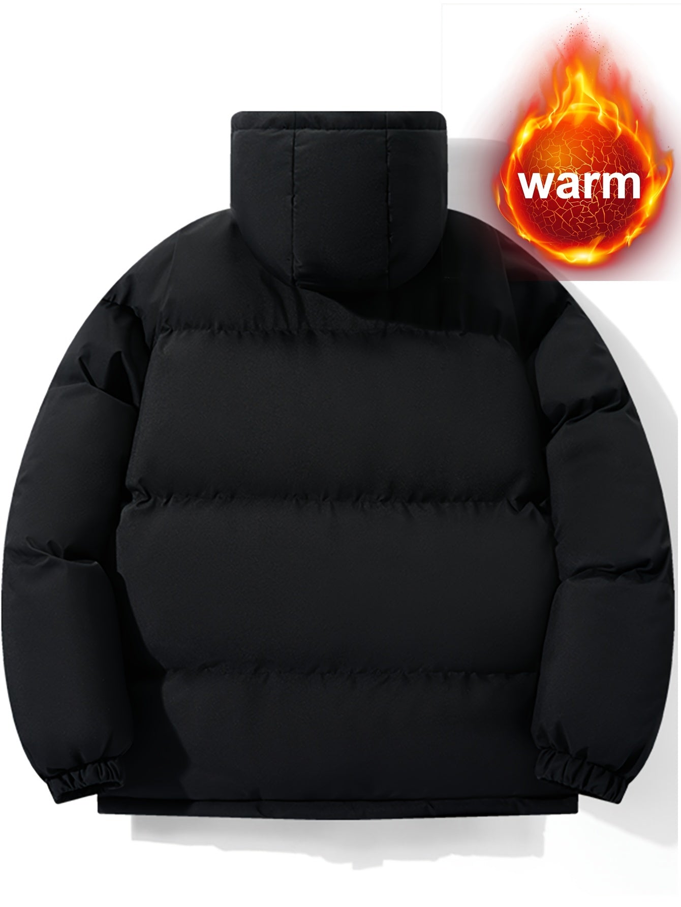 Warm OBM Jacket with Hood (Unisex) - WaterProof Black