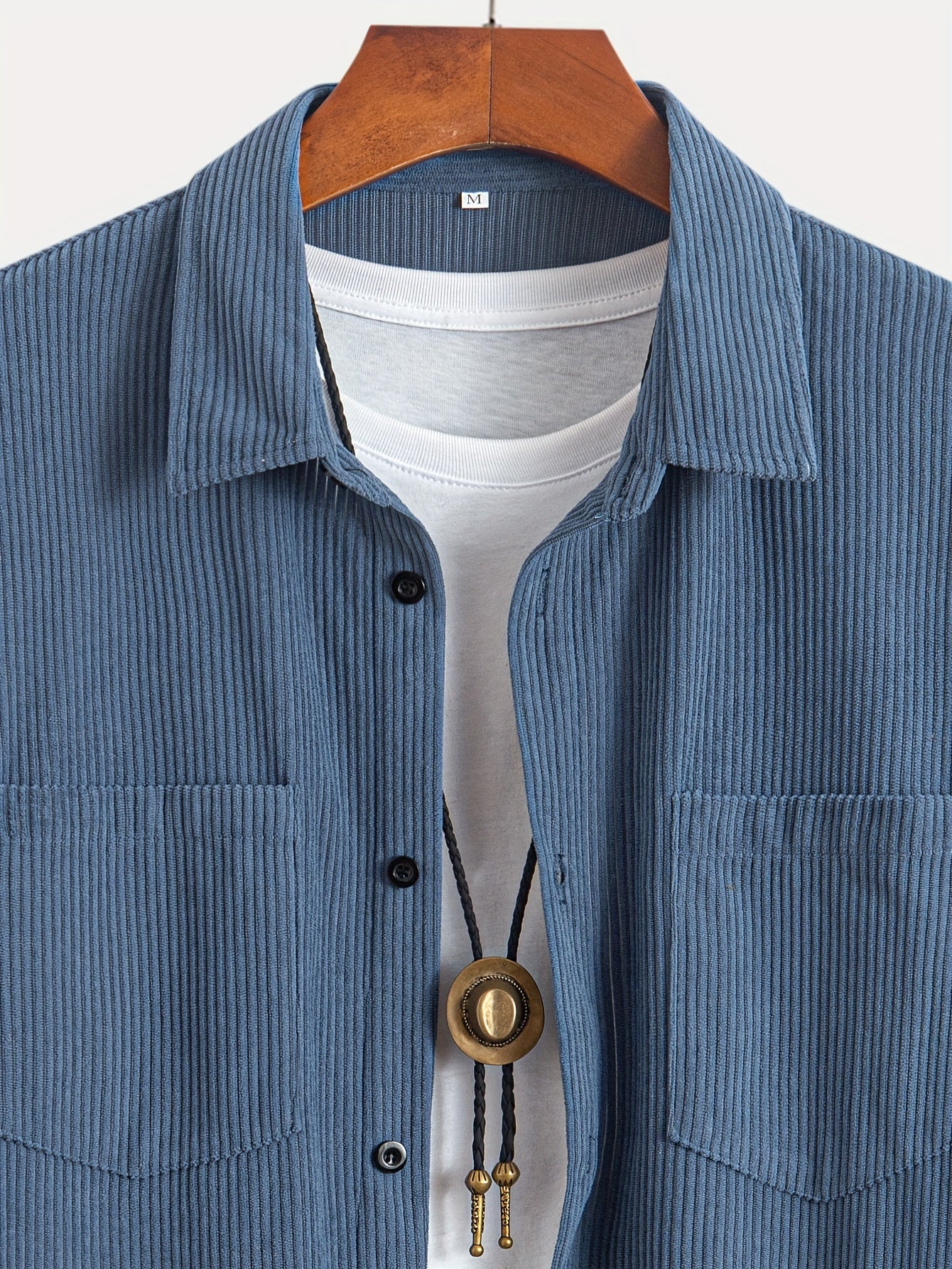 Corduroy Shirt- Sea Blue