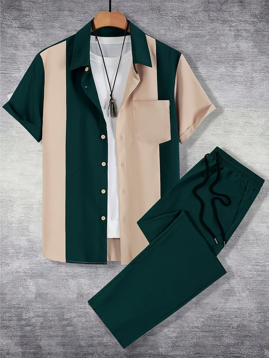 Lapel tracksuit (Green)