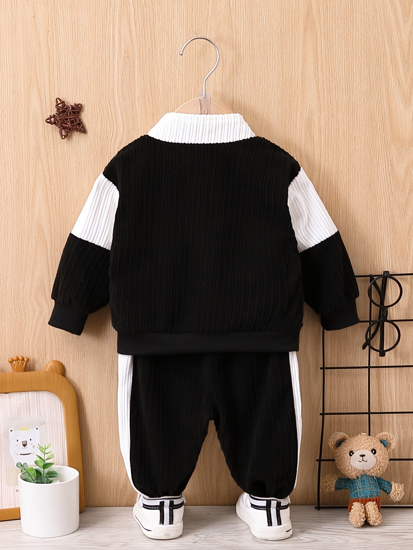 Corduroy outfit for boys and girls