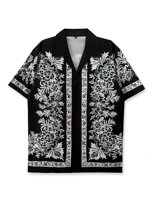Symmetrical floral printed Shirt