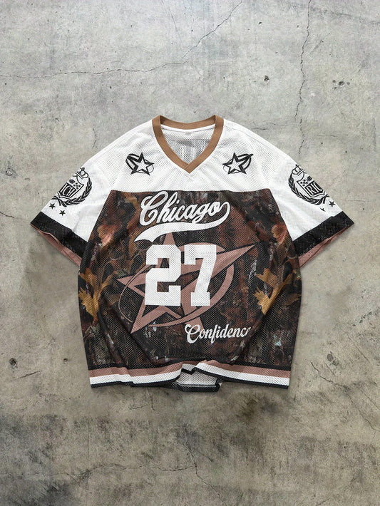 Chicago star tshirt (Brown)