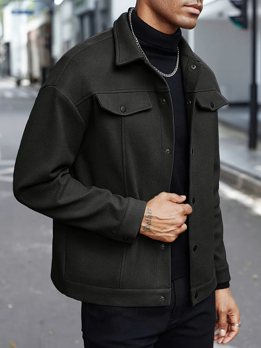 Italian wool jackets for Men (Black)