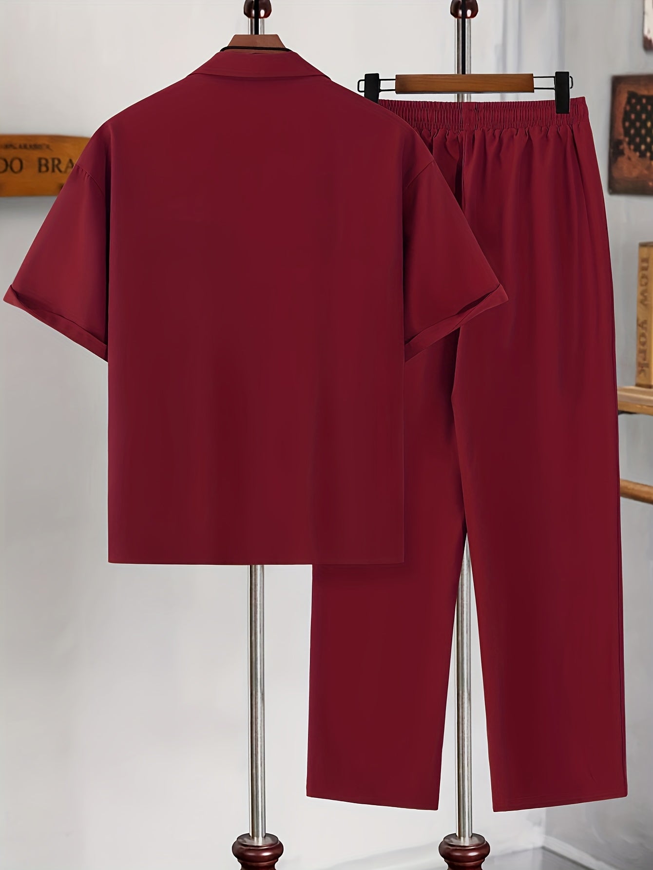 Decent Cuban Collar Tracksuit (maroon)