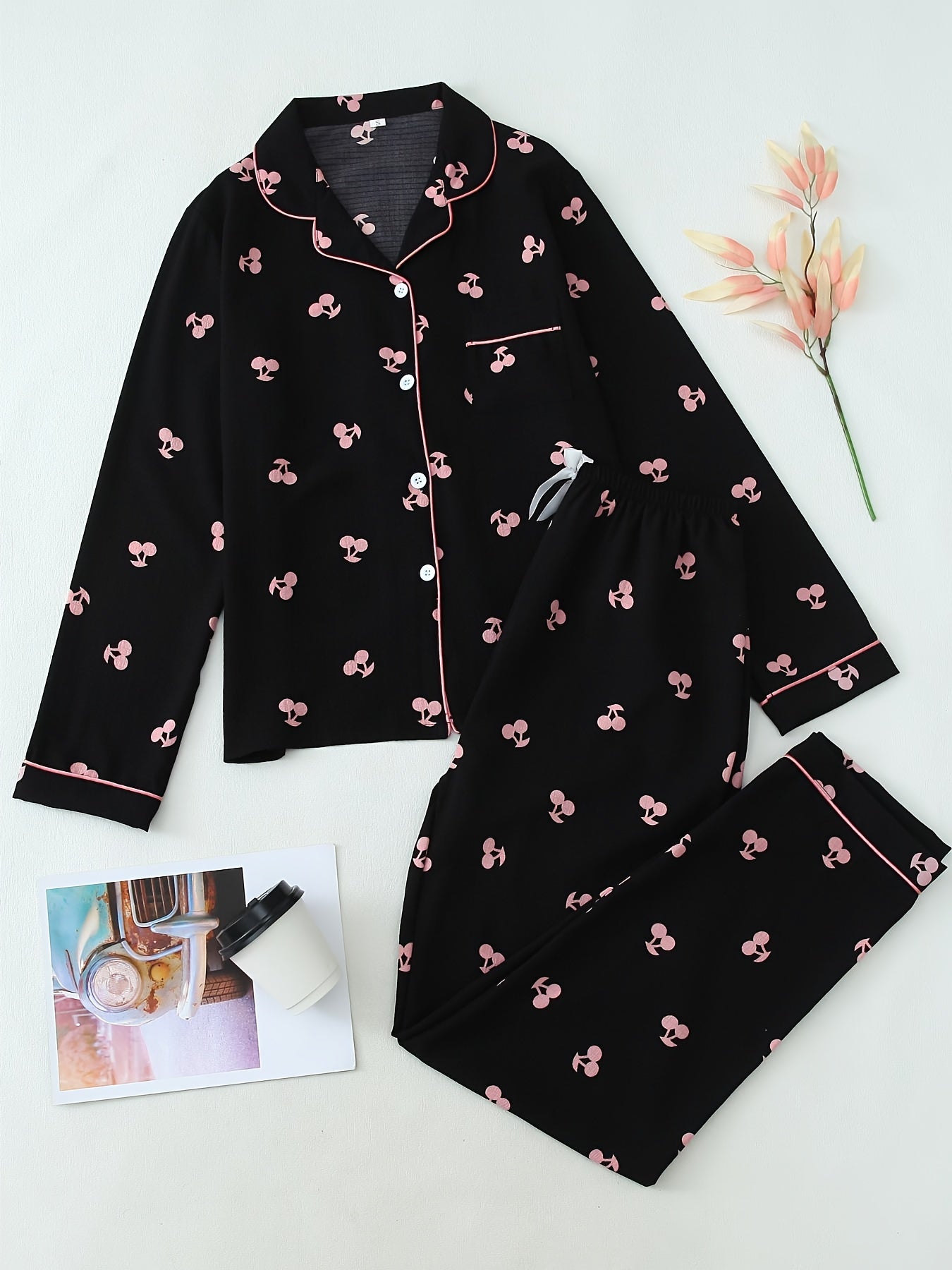 Blush Cherry Pajama Set