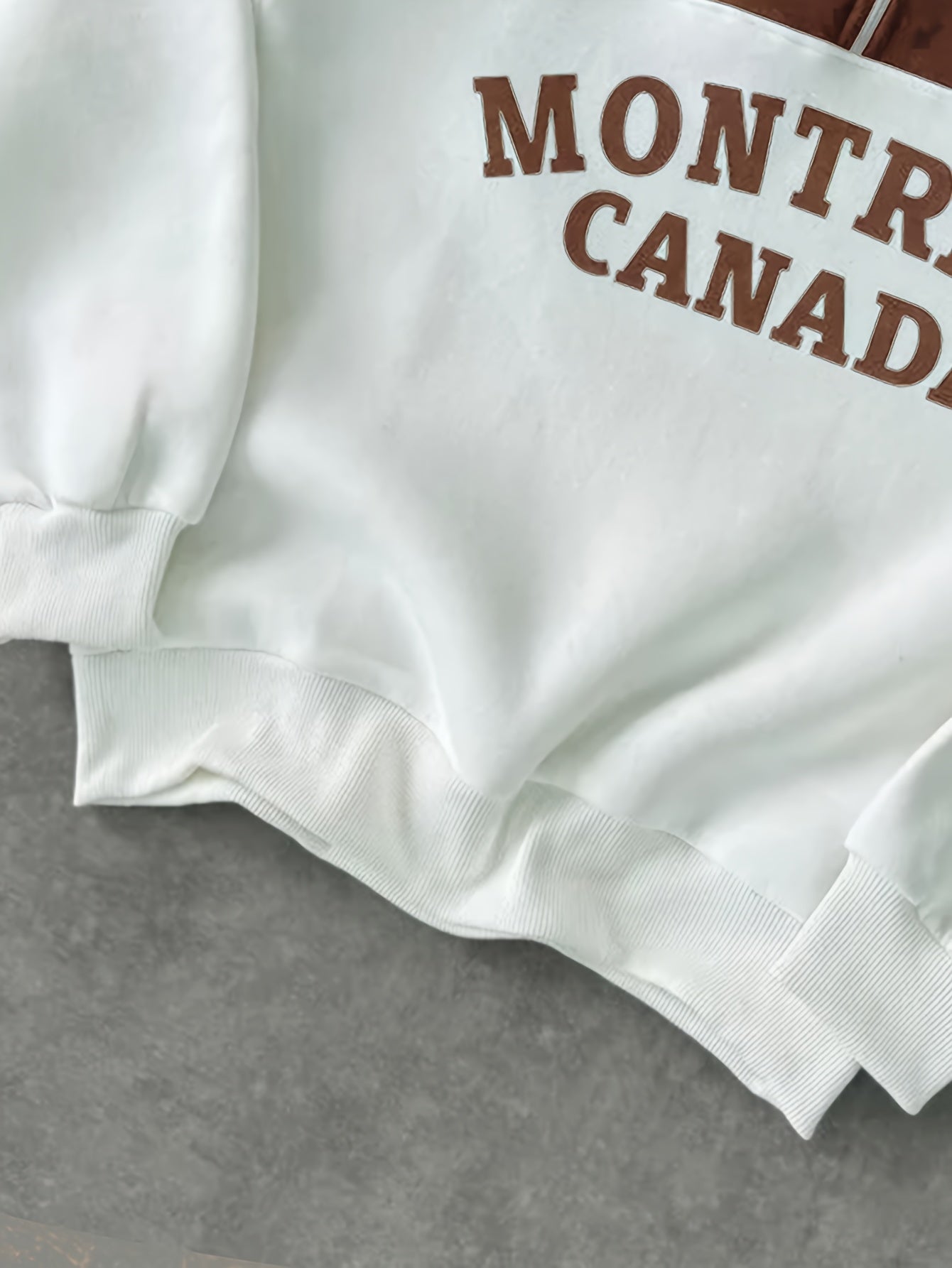 Montreal Canada sweatshirt (Brown and White)