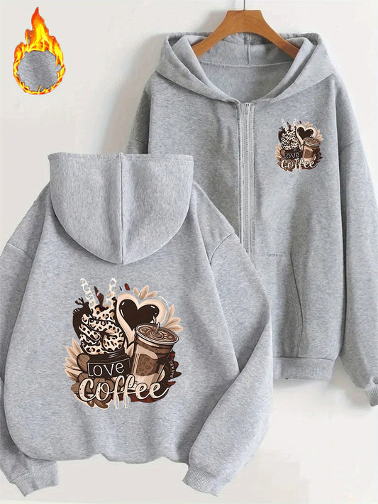 Coffee lovers hoodies  (Grey)