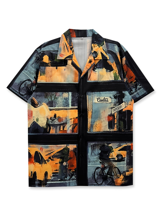 Floral oil paint printed Shirt