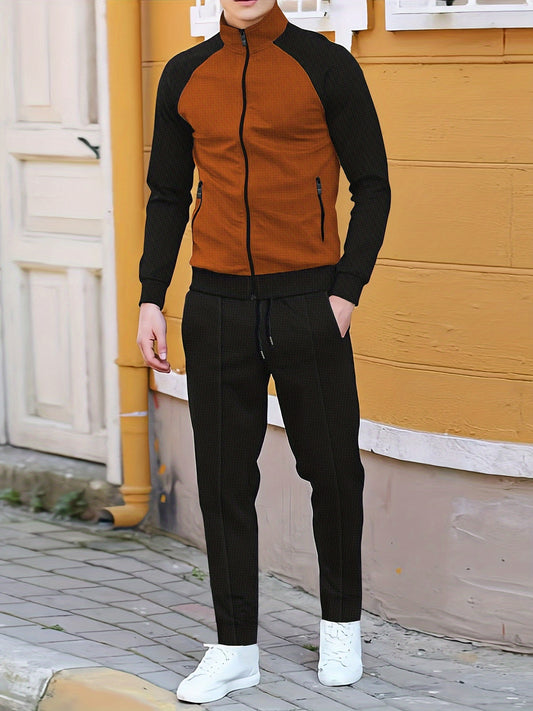 Sporty tracksuit for mens (Brown)