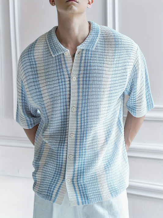 French shirt (Blue-White)
