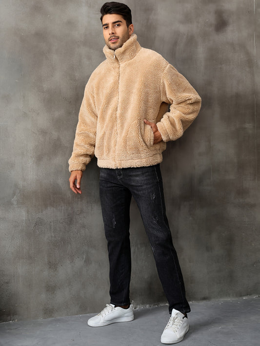 NYC zip up coat (Brown)