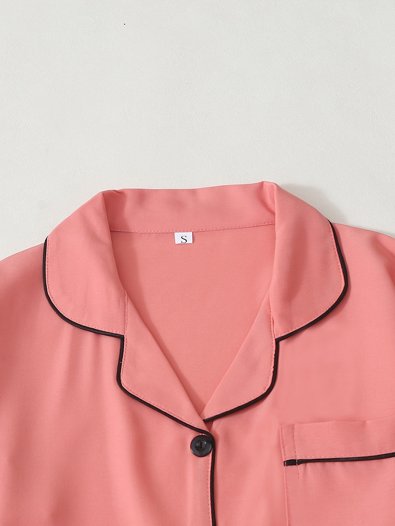 Classic Solid pajama Set (Orange-Red)