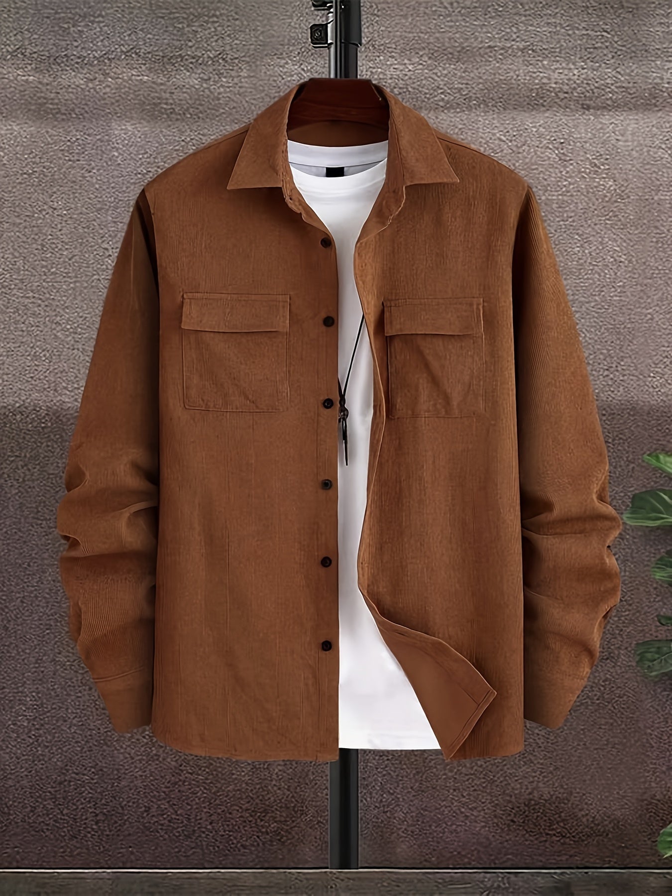 Corduroy Shirt- Brown