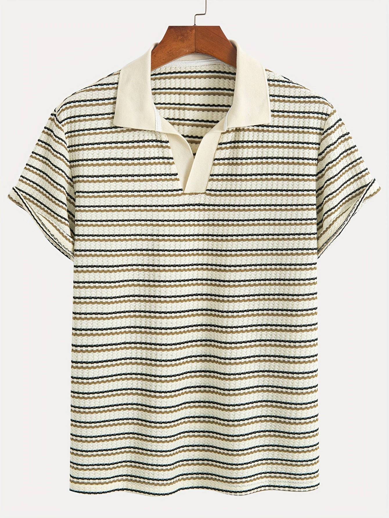 Italian strip polo (Apricot)