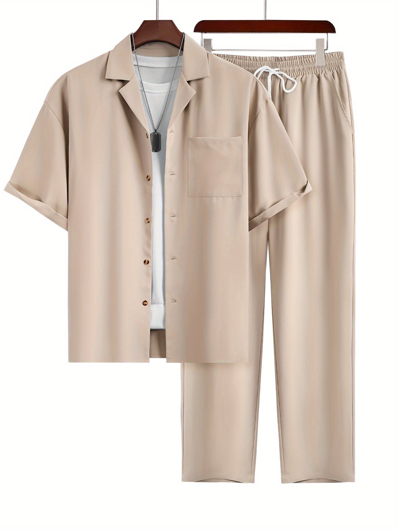 Decent Cuban Collar Tracksuit (Apricot)