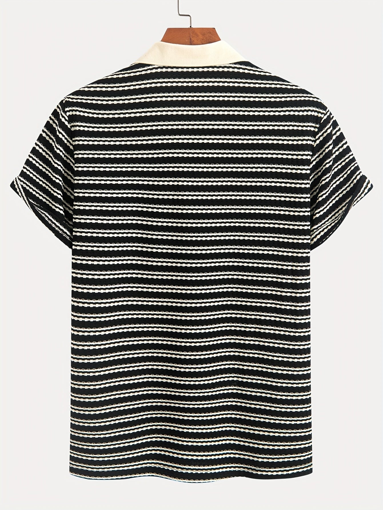 Italian strip polo (Black)
