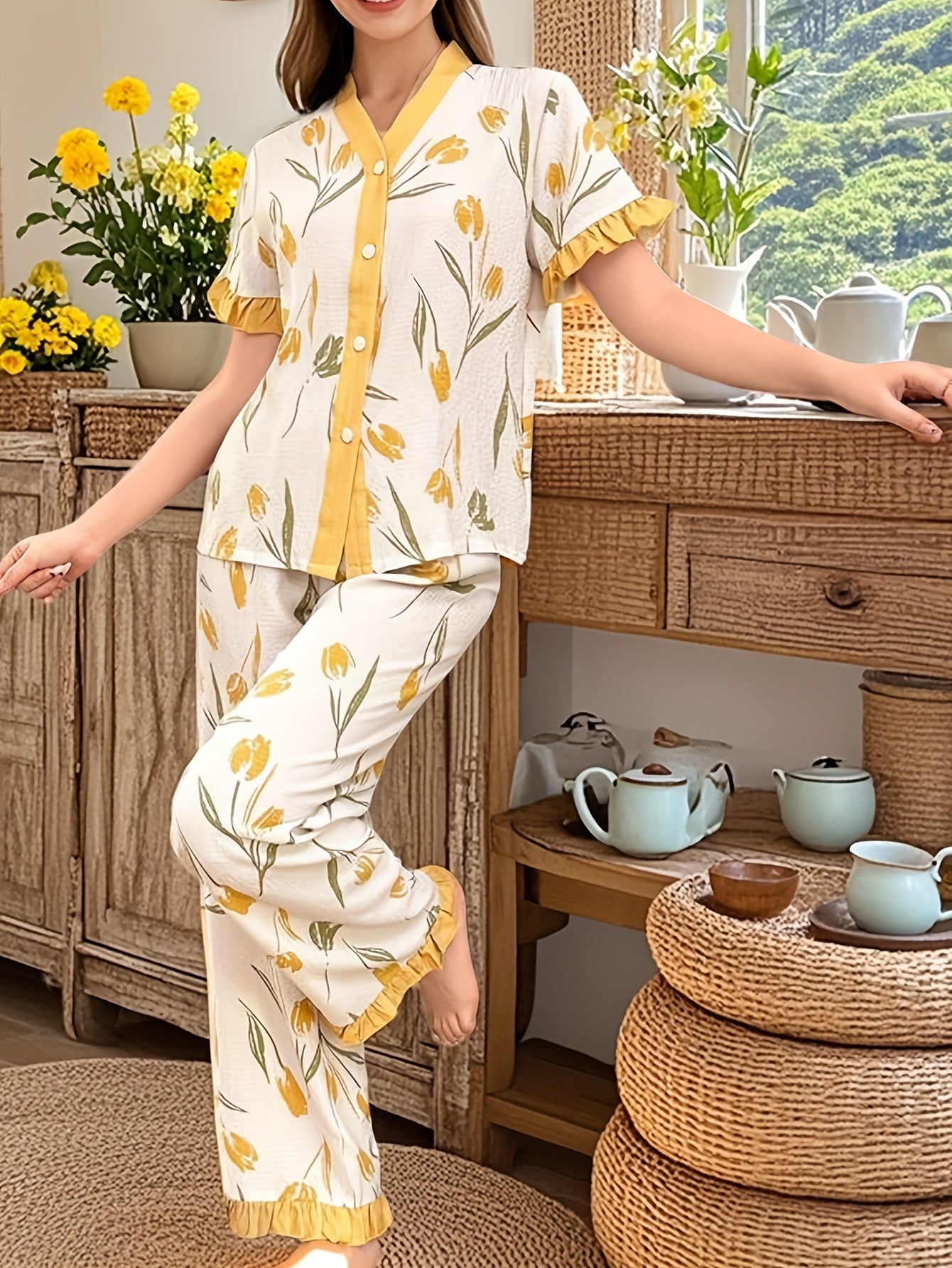 Bubbles wrinkles pajamas set (Four seasons)