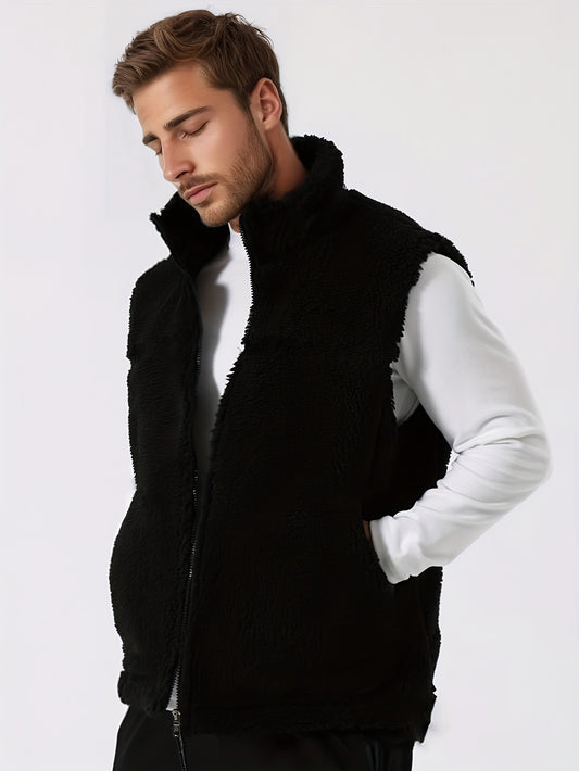 Sleeveless Sherpa  Black