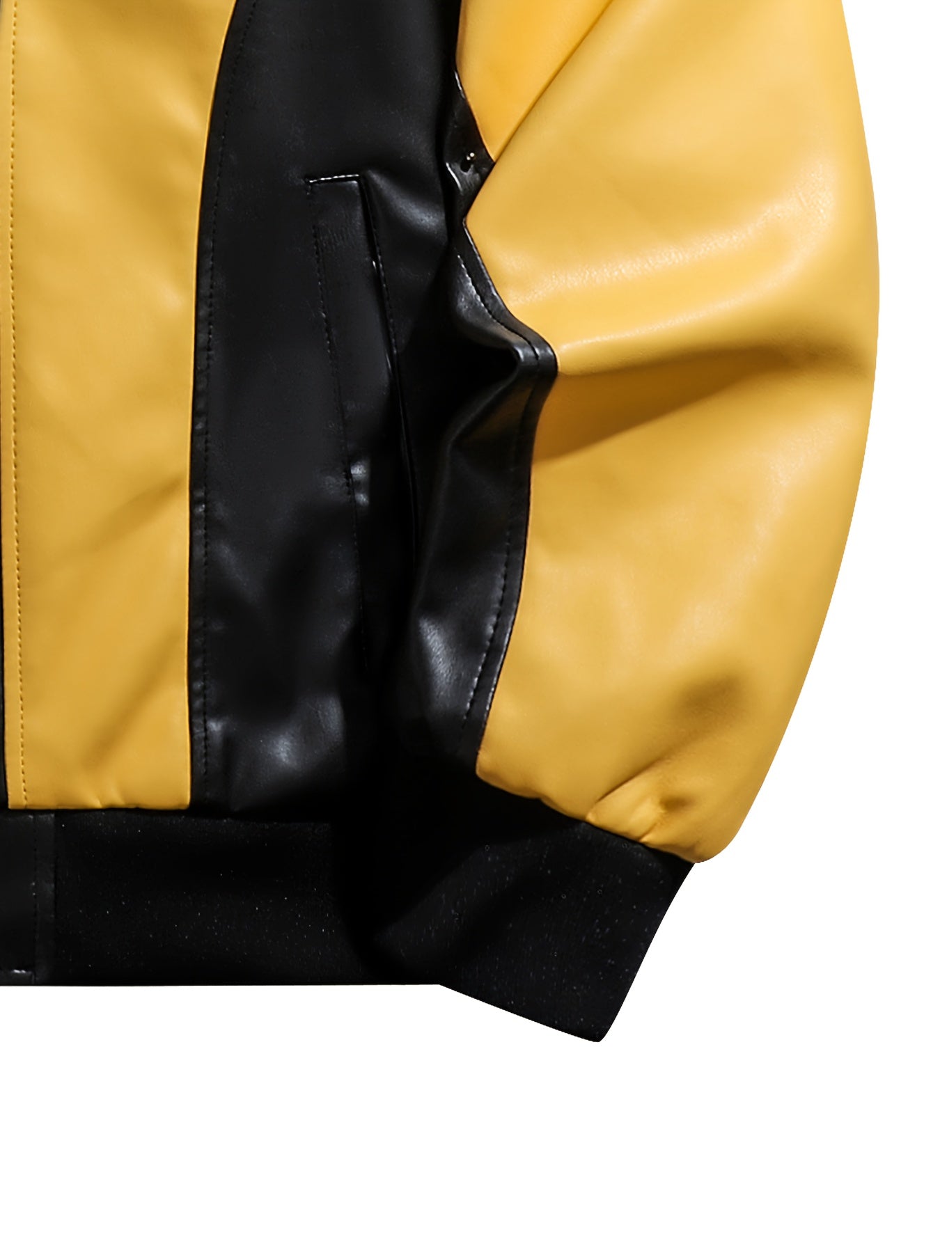 Italian bikers Jacket (Yellow)