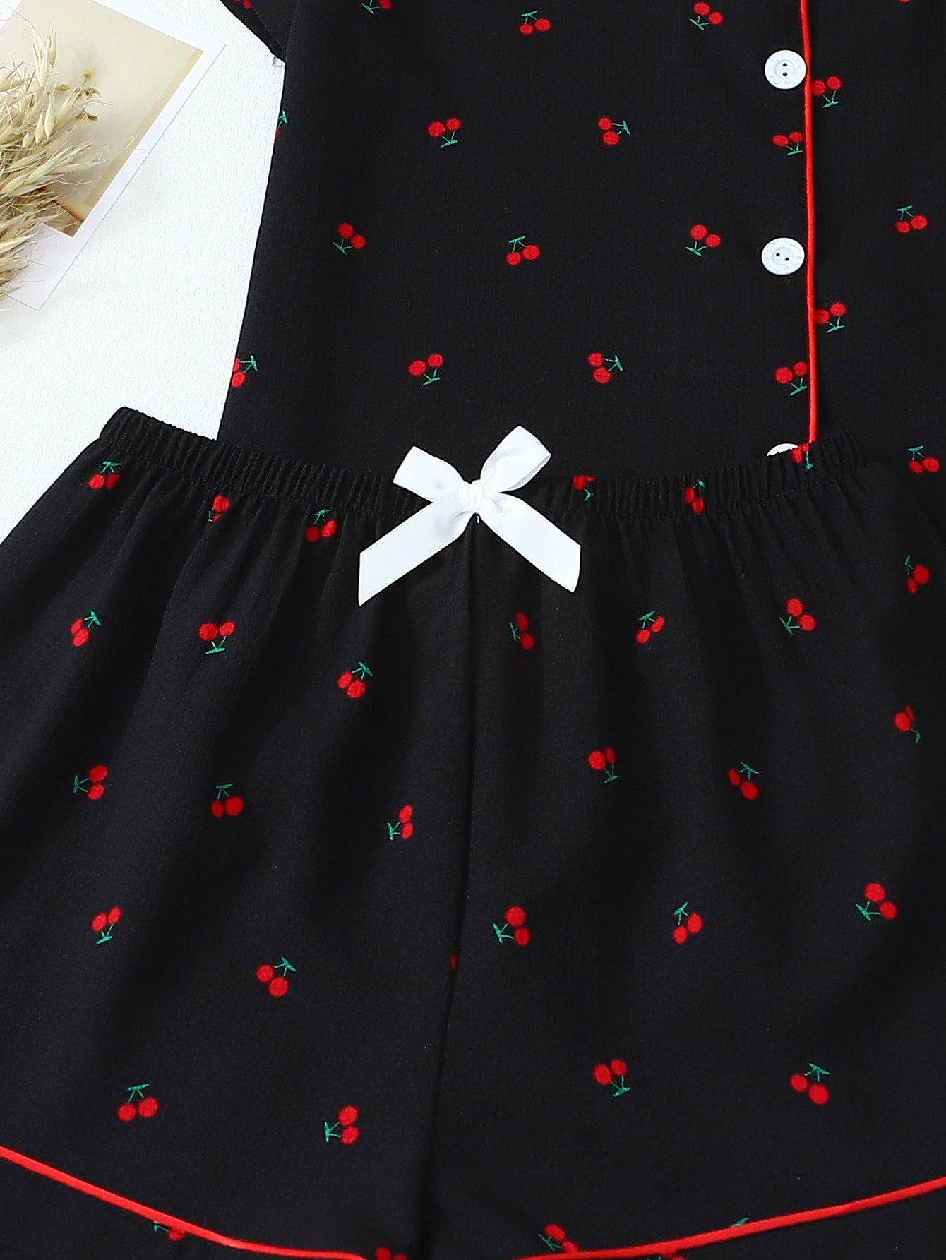 Cherry Charm 3 piece Pajama Set
