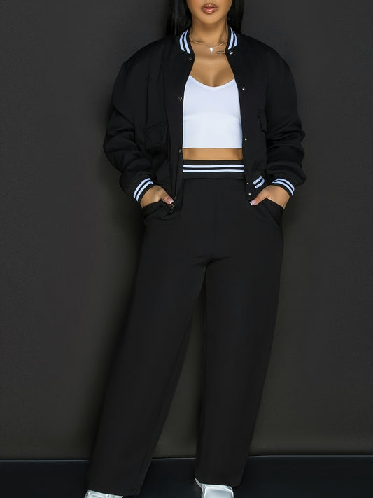 Jumpsuit with pockets for women (Black)