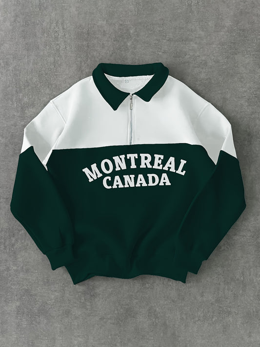 Montreal Canada sweatshirt (Green and White)