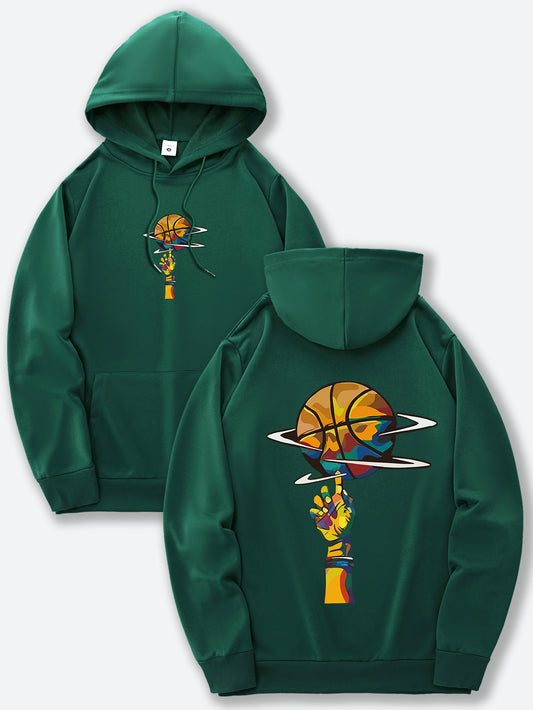 Basketball hoodie for men & women (Dark Green)