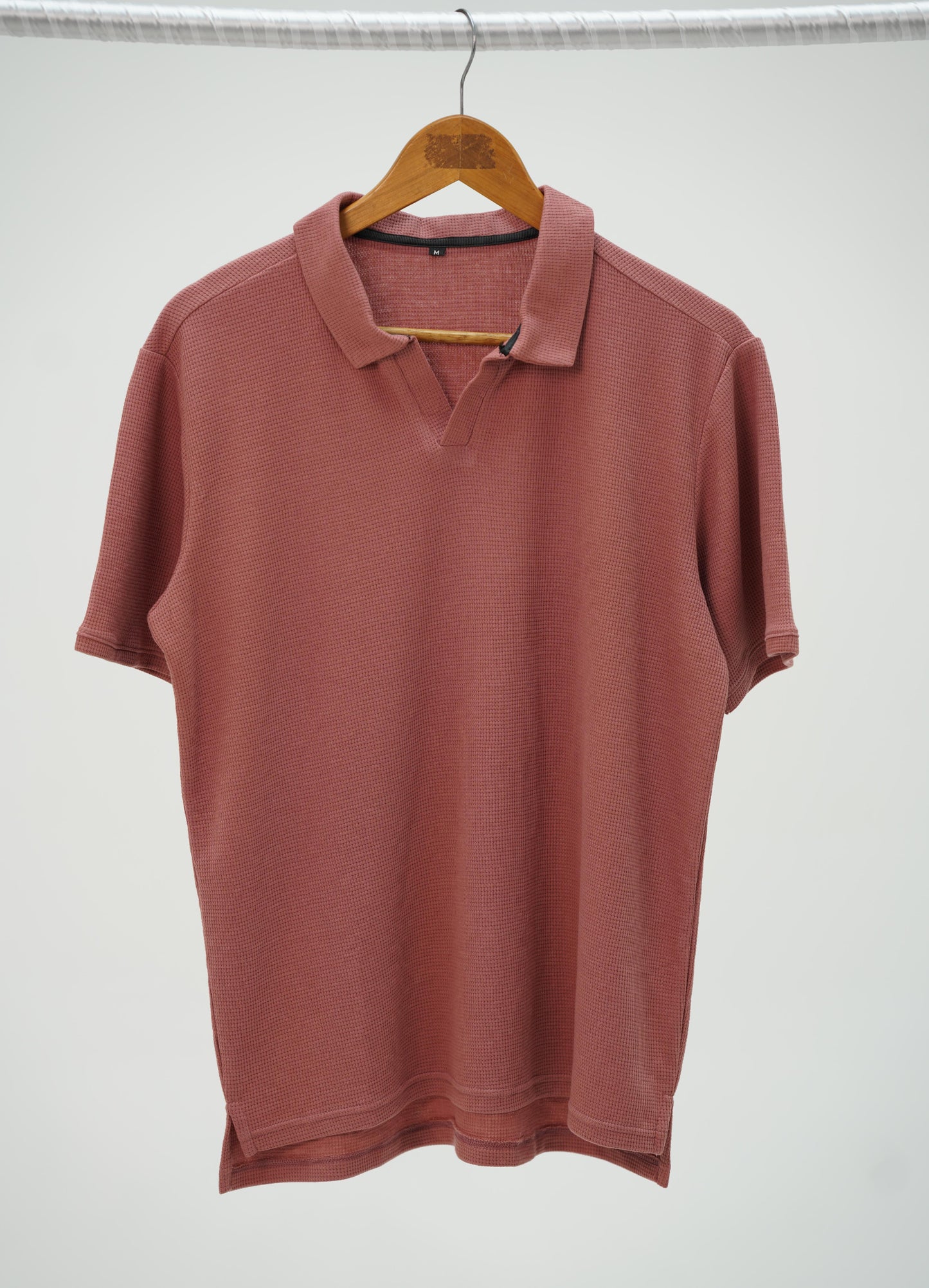 Knitted polo- Peach