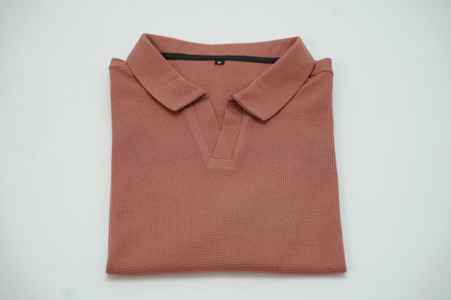 Knitted polo- Peach