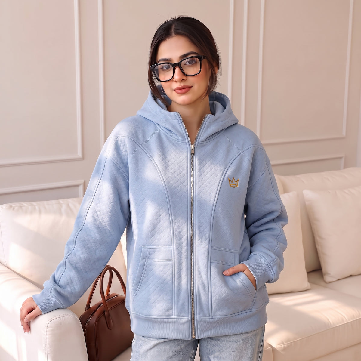 Ninja Hoodies for ladies (Sky Blue)