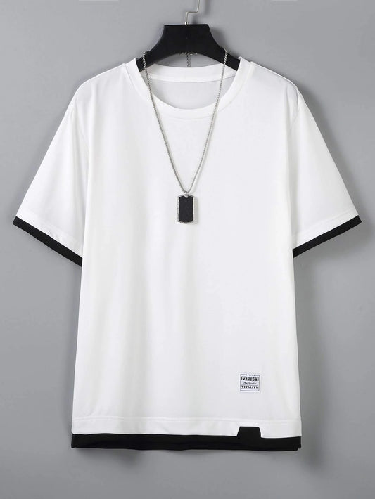 Trim tee for men (White)
