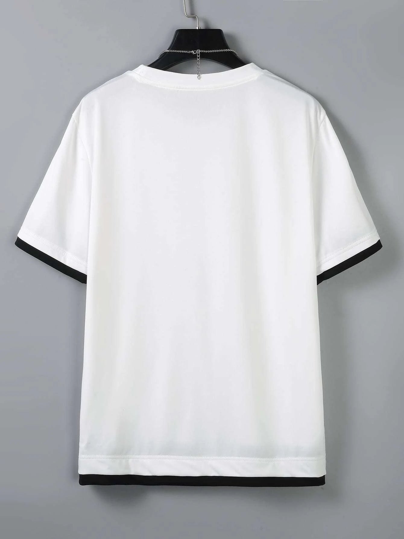 Trim tee for men (White)