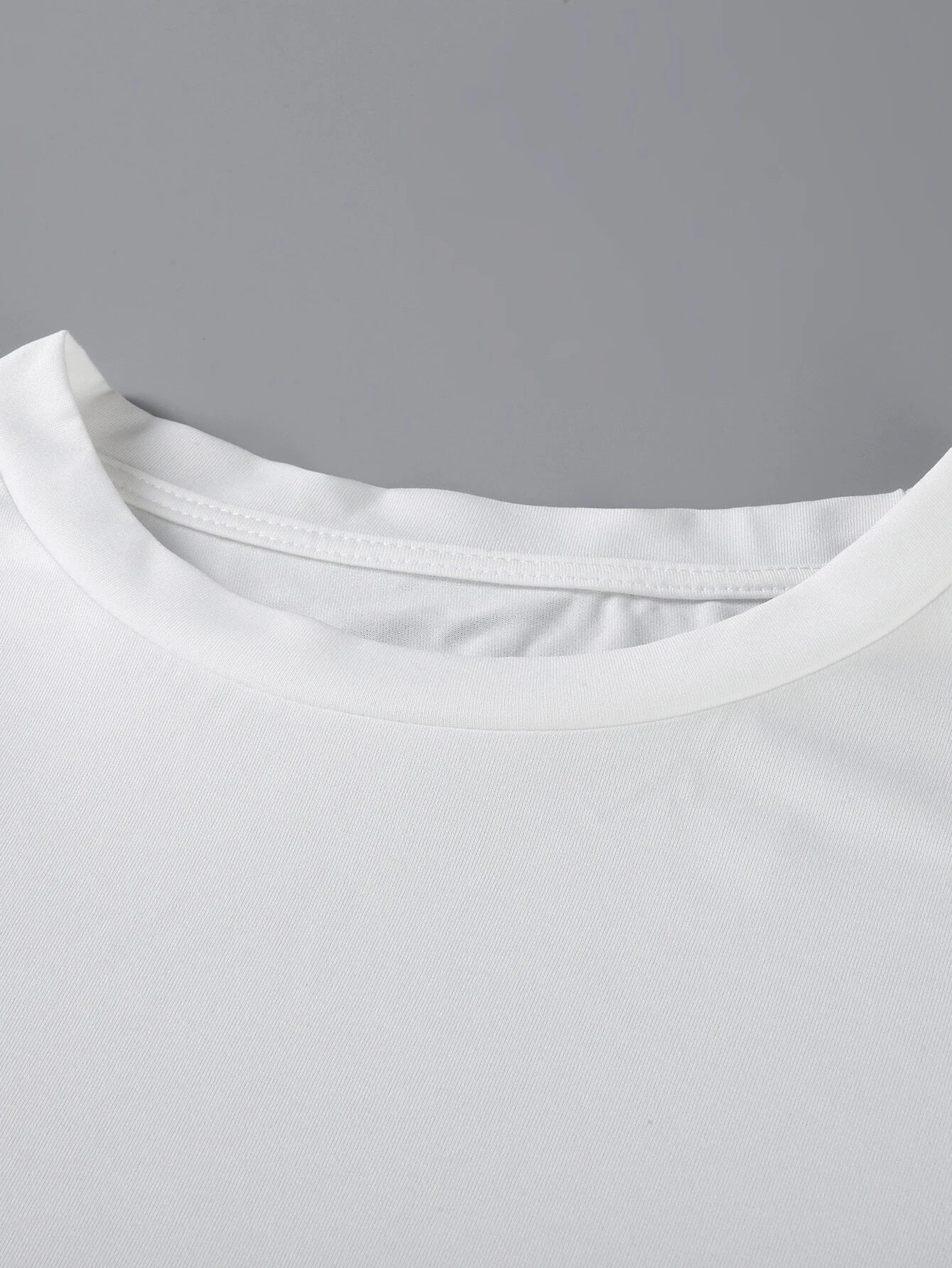 Trim tee for men (White)