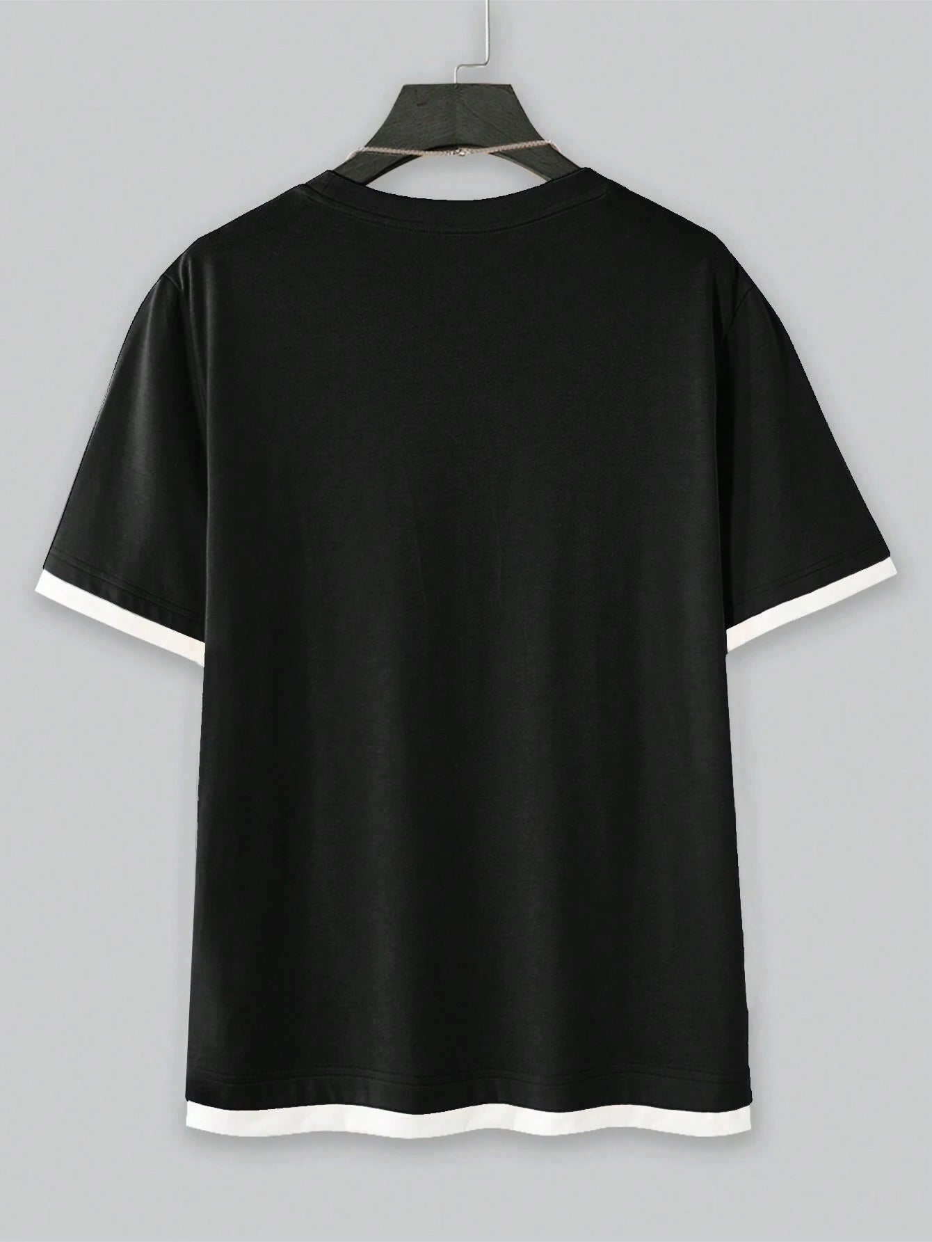Trim tee for men (Black)