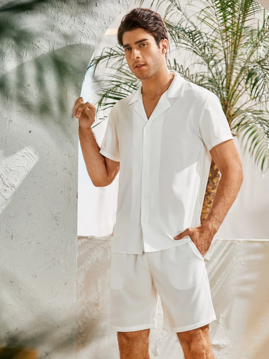 RTN shorts tracksuit (White)