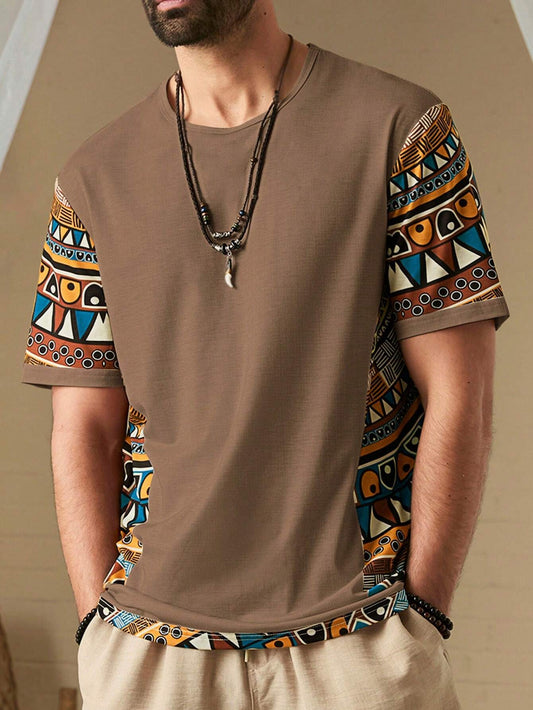 Sindhi t shirt (Dark Brown)