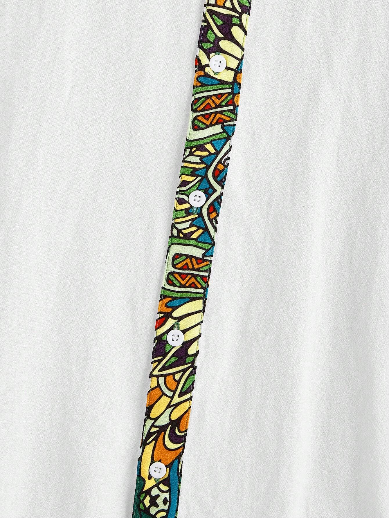 Ajrak shirt (White)