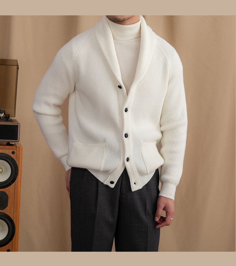 Cardigan Winter Sweatercoat-Off White