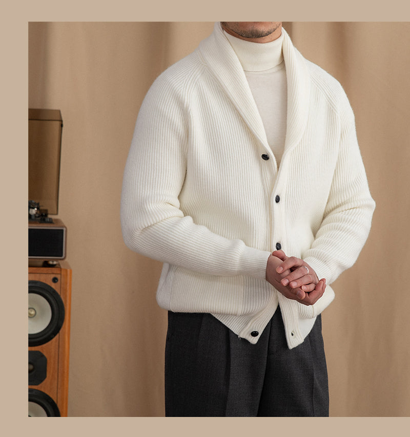 Cardigan Winter Sweatercoat-Off White