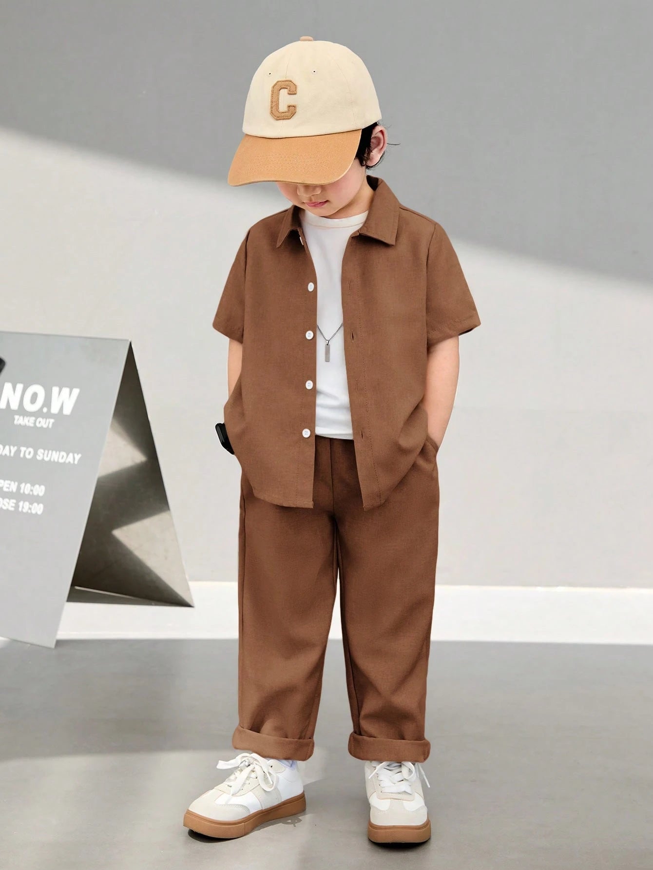 Mets tracksuit for kids and boys (Brown)
