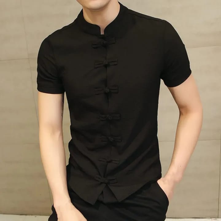 Kung Fu Chinese style shirt- Black