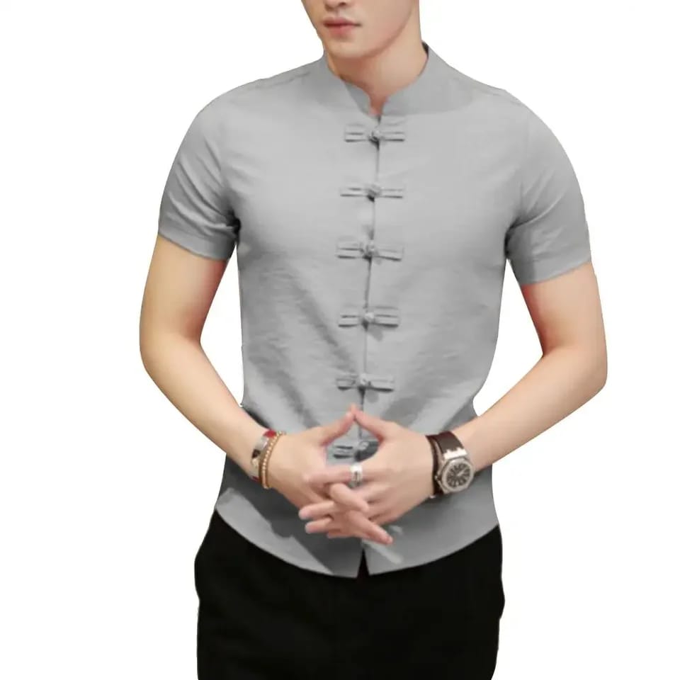 Kung Fu Chinese style shirt- Gray