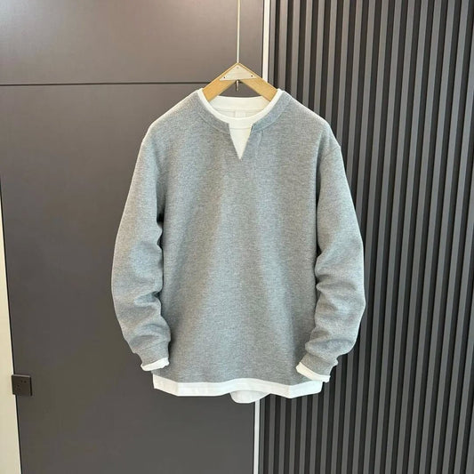 Korean Sweatshirt (Full Sleeve) - Grey