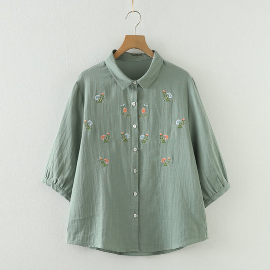 Sweet Loose Blouse (Mint Green)
