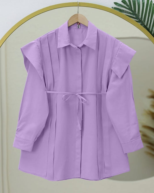Poplin Shirt (Lilac)