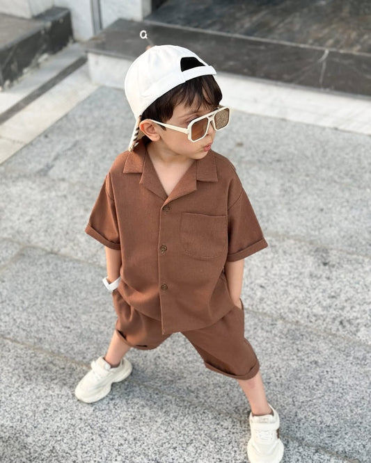 Smiley tracksuit with shorts